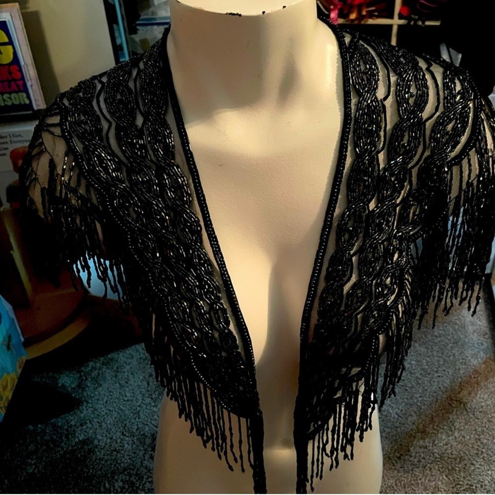 Vintage Beaded Shawl 1993